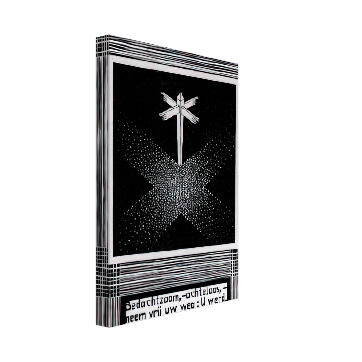 MC Escher - EMBLEMATA SIGNPOST Canvas - 70x100 cm / 28x40 inches-canvas