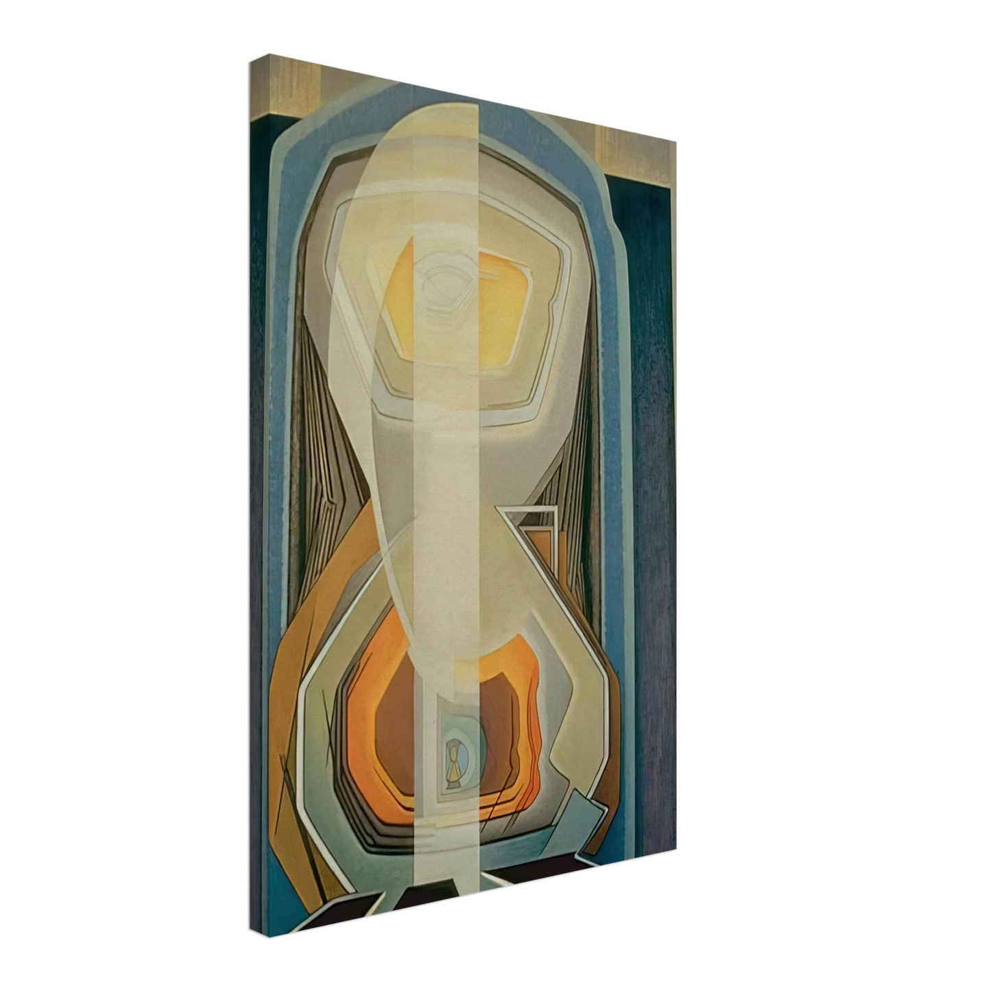 Lawren Harris - Abstract Painting #20 - 1942 Canvas - 40x60 cm / 16x24 inches-canvas