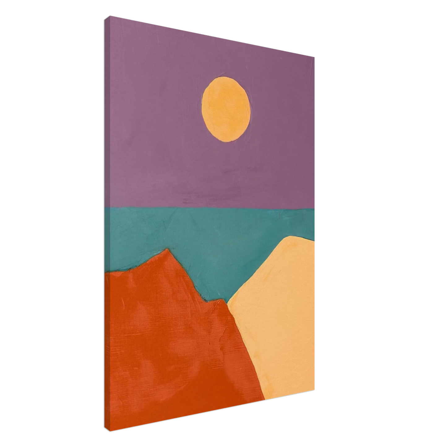 Etel Adnan - Untitled - 2015 Canvas - 20x30 cm / 8x12 inches-canvas