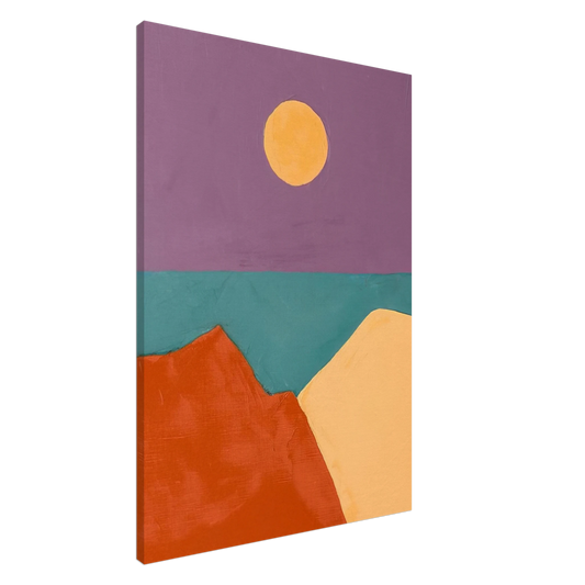 Etel Adnan - Untitled - 2015 Canvas - 20x30 cm / 8x12 inches-canvas