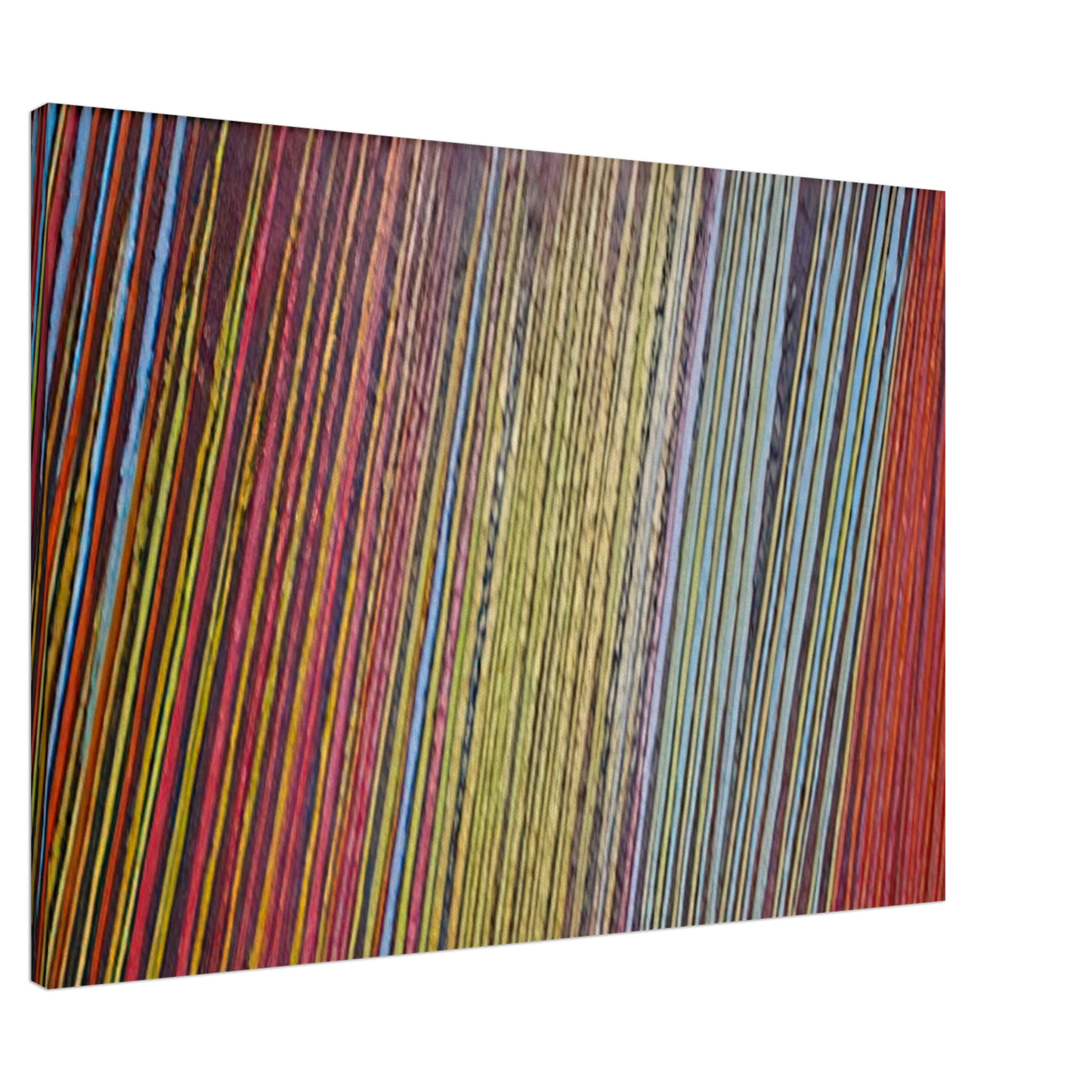 Ronnie Landfield - Red Line Painting - 1968 Canvas - 20x30 cm / 8x12 inches-canvas