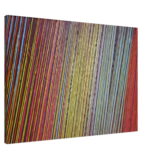 Ronnie Landfield - Red Line Painting - 1968 Canvas - 20x30 cm / 8x12 inches-canvas