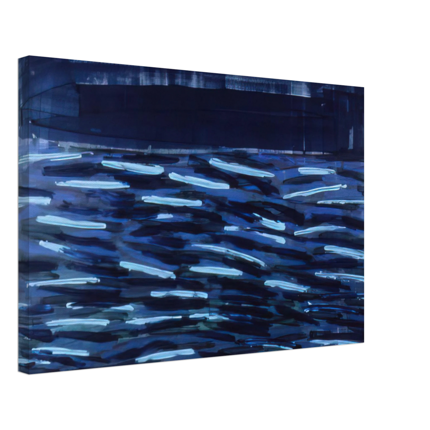 Ronnie Landfield - Flowers Of The Deep - 1984 Canvas - 70x100 cm / 28x40 inches-canvas