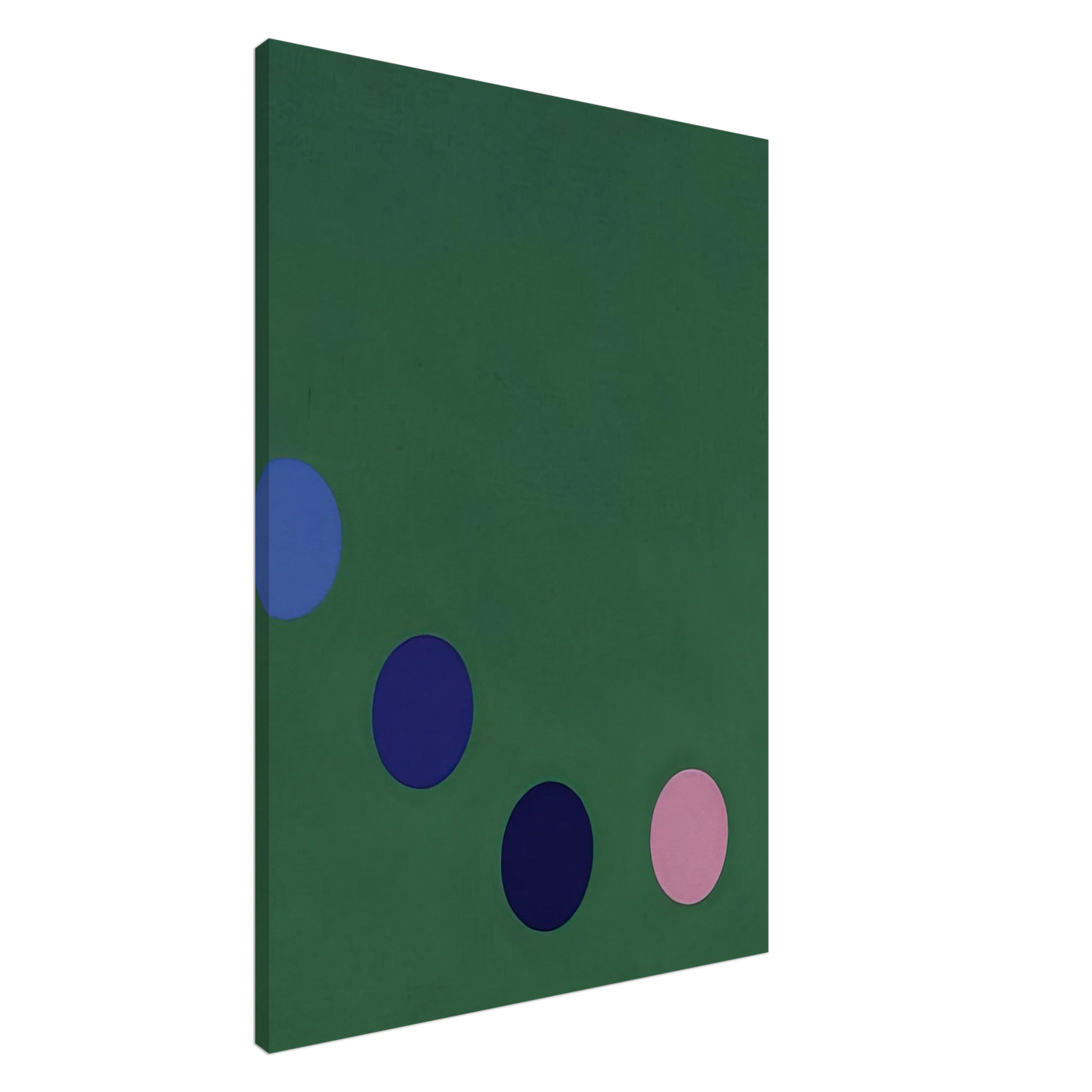 Thomas Downing - Green Square - Op Art Canvas - 20x30 cm / 8x12 inches-canvas