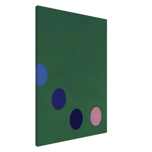 Thomas Downing - Green Square - Op Art Canvas - 20x30 cm / 8x12 inches-canvas