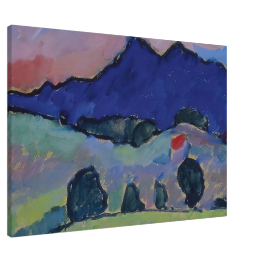 Alexej von Jawlensky - BLAUER BERG 1910 Canvas - 20x30 cm / 8x12 inches-canvas