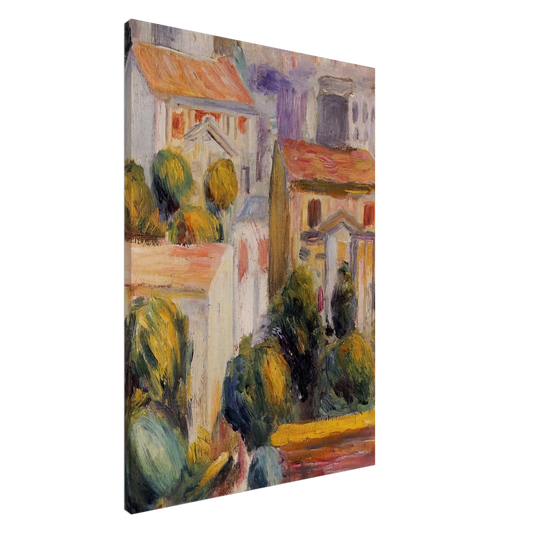Pierre-Auguste Renoir - House at Cagnes Canvas - 20x30 cm / 8x12 inches-canvas