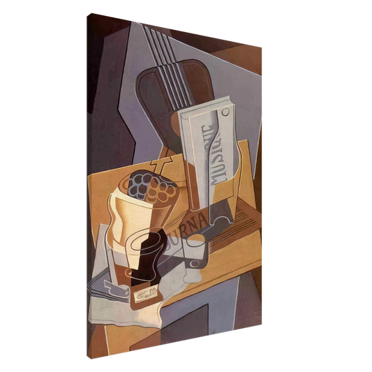 Juan Gris - THE BOOK OF MUSIC 1922 Canvas - 20x30 cm / 8x12 inches-canvas