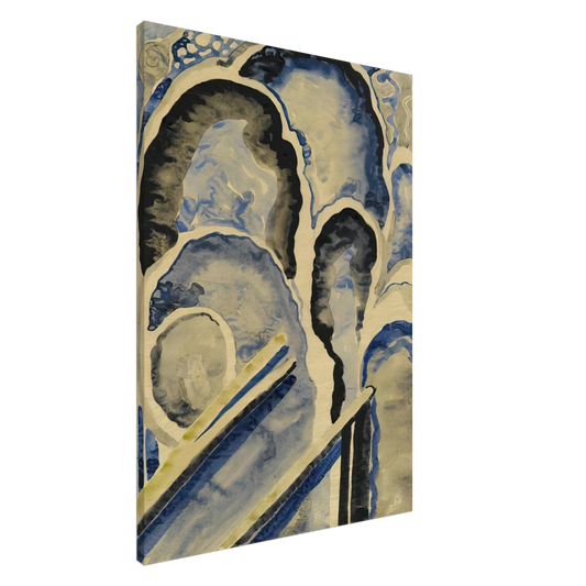 Georgia O'Keeffe - Blue-01 Canvas - 20x30 cm / 8x12 inches-canvas