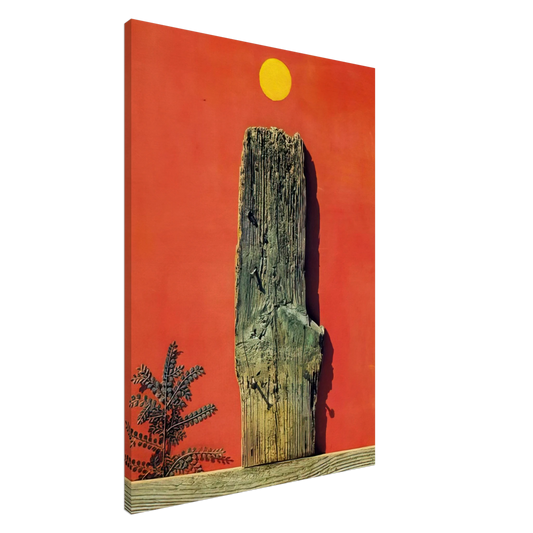 Max Ernst - Red Forest Canvas - 20x30 cm / 8x12 inches-canvas