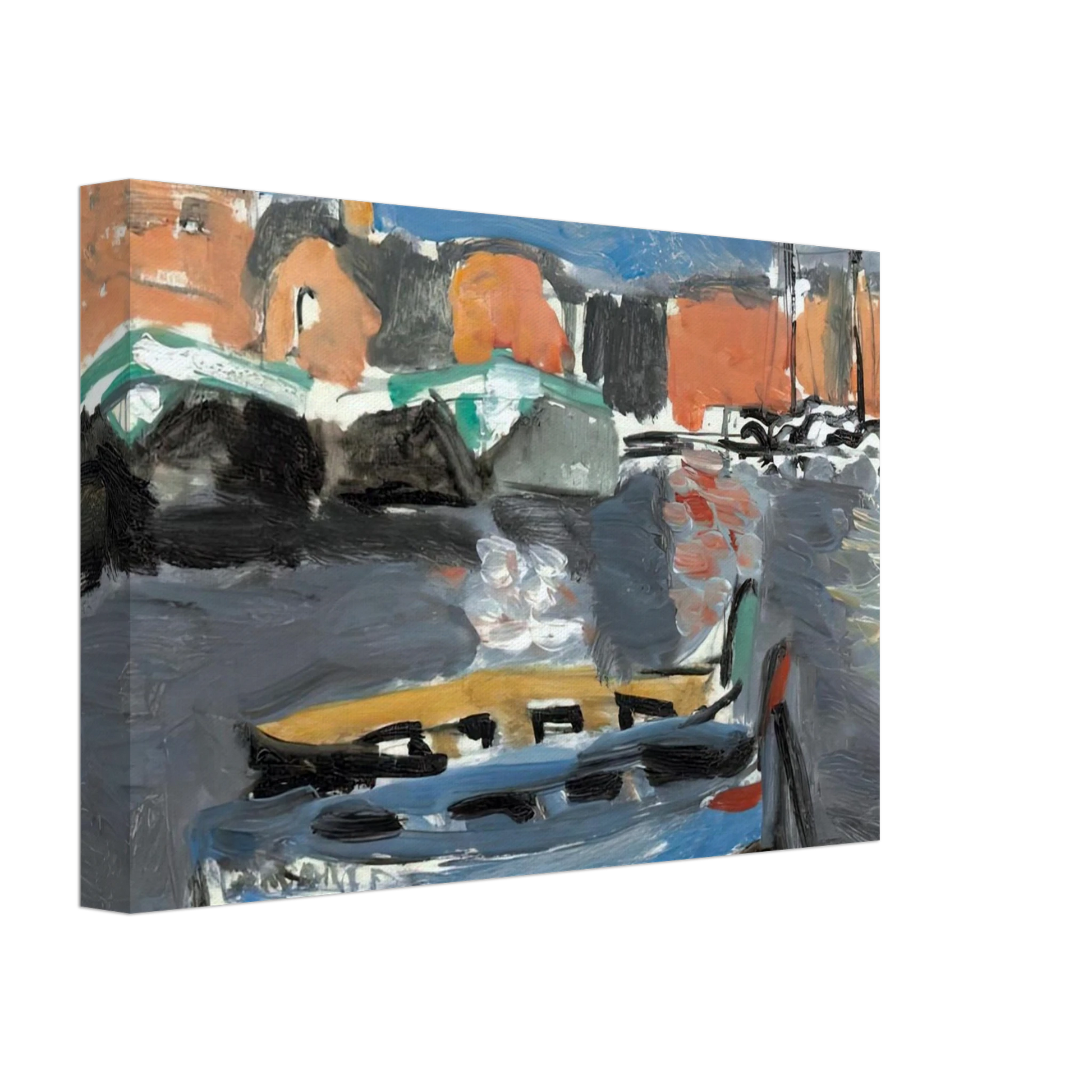 Henri Matisse - PORT DE MARSEILLE 1917 Canvas - 40x60 cm / 16x24 inches-canvas