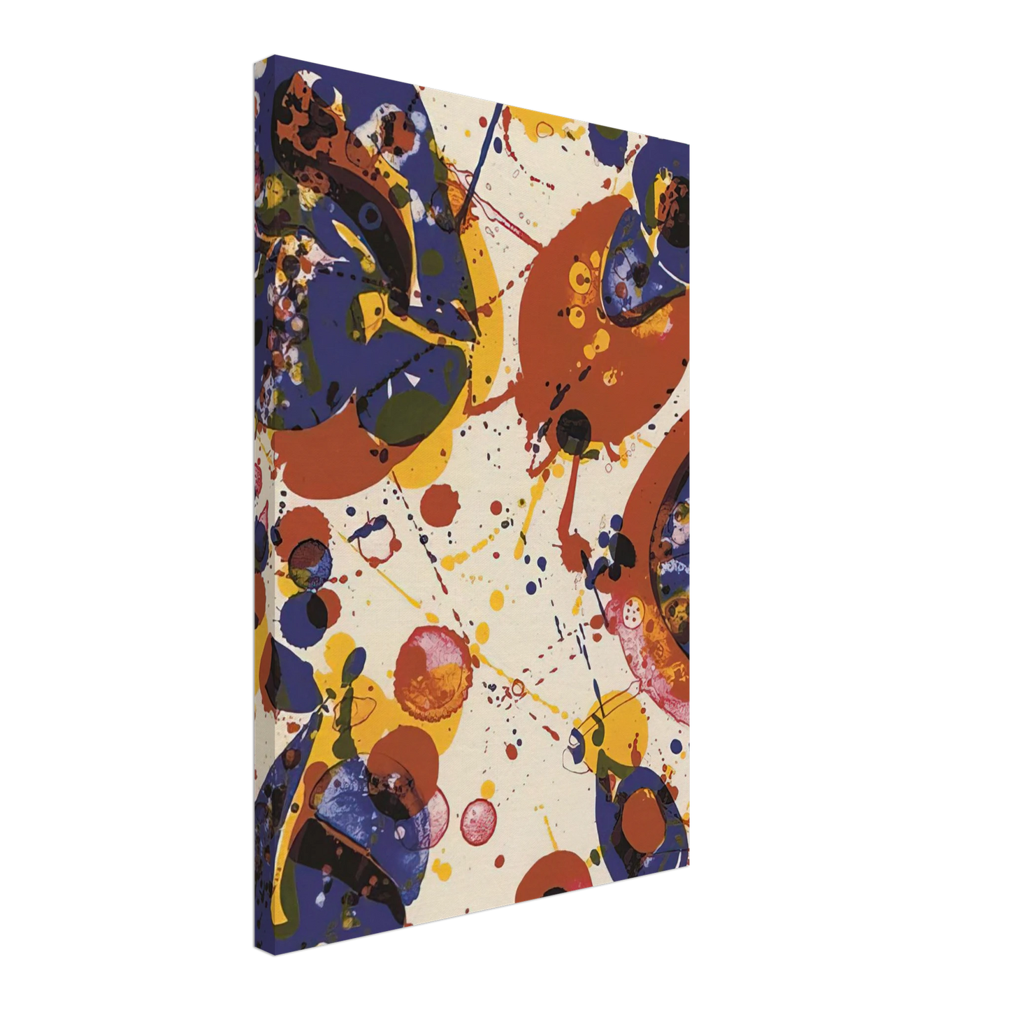 Sam Francis - Untitled  from Pasadena Box   Lembark L58  Canvas - 40x60 cm / 16x24 inches-canvas