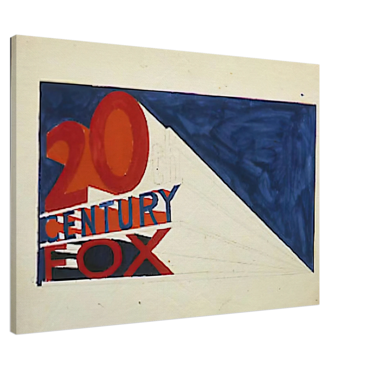 Edward Ruscha - TRADEMARK 6 1962 Canvas - 20x30 cm / 8x12 inches-canvas