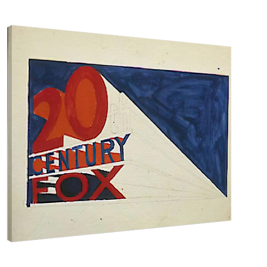 Edward Ruscha - TRADEMARK 6 1962 Canvas - 20x30 cm / 8x12 inches-canvas