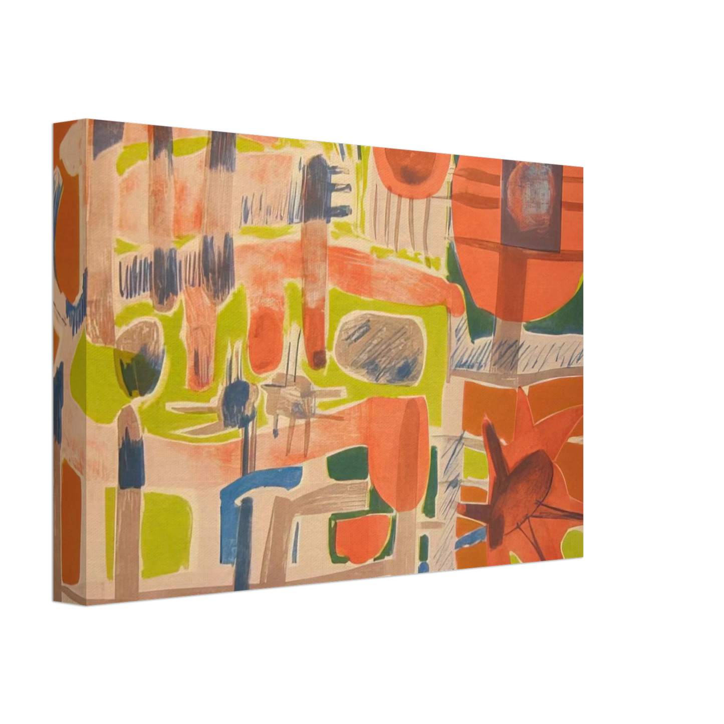 Will Barnet - Call It Winter - 1957 United States Canvas - 70x100 cm / 28x40 inches-canvas