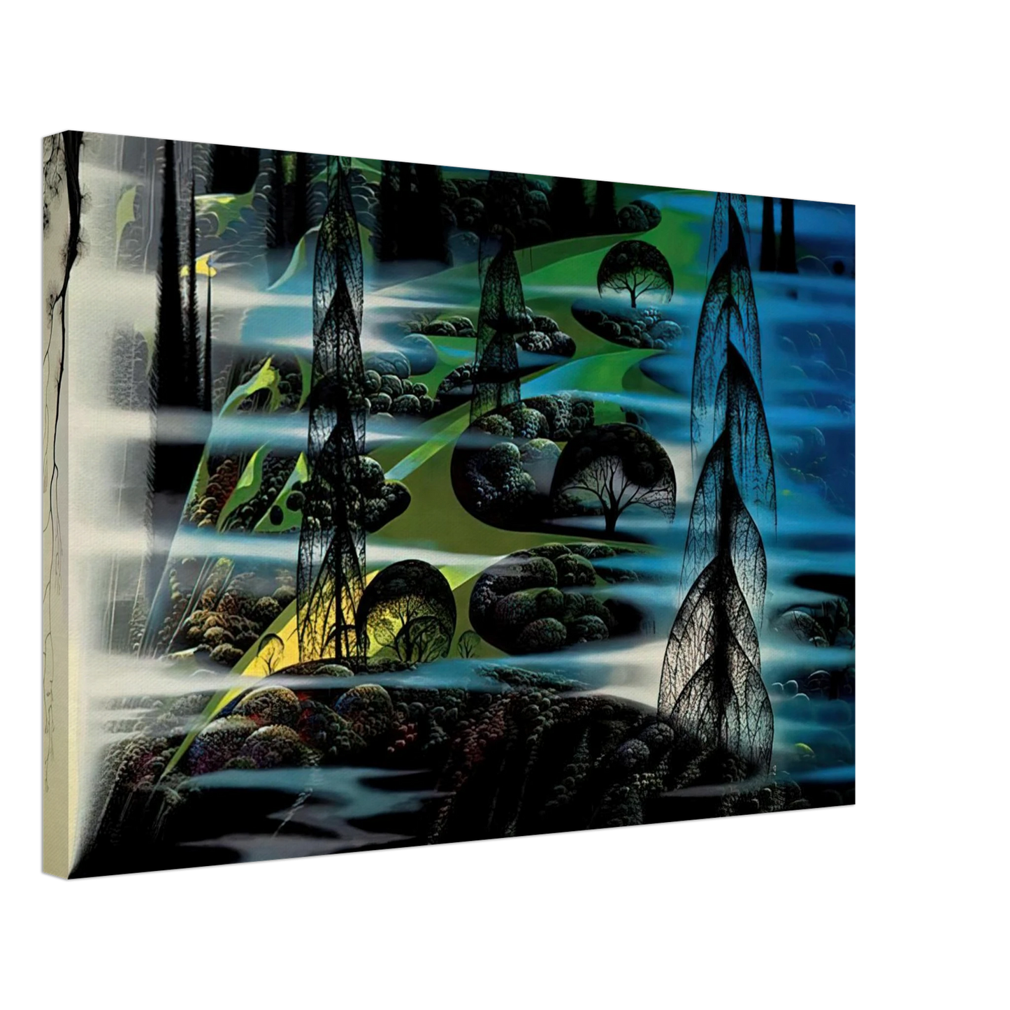 Eyvind Earle - Beauty Beyond Believing Canvas - 40x60 cm / 16x24 inches-canvas