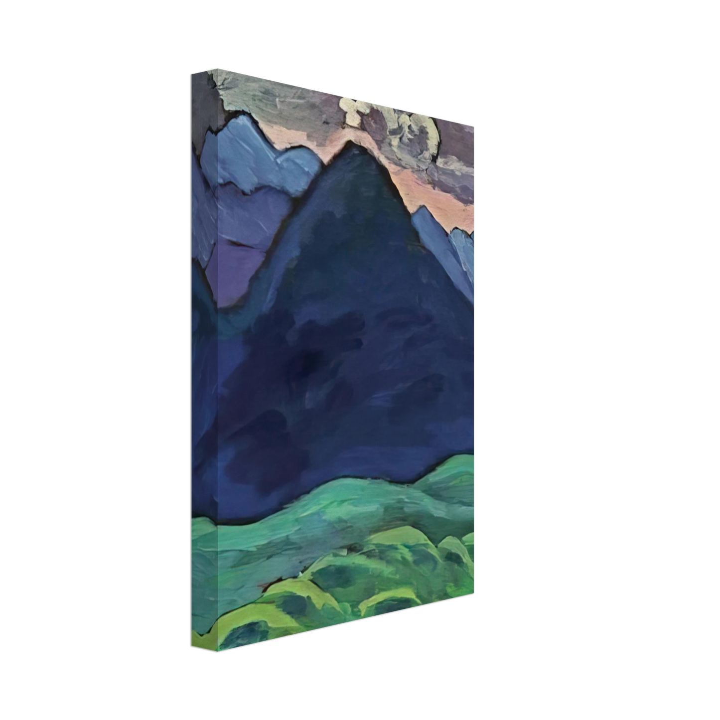 Gabriele Munter - BLAUER KEGELBERG 1930 Canvas - 70x100 cm / 28x40 inches-canvas