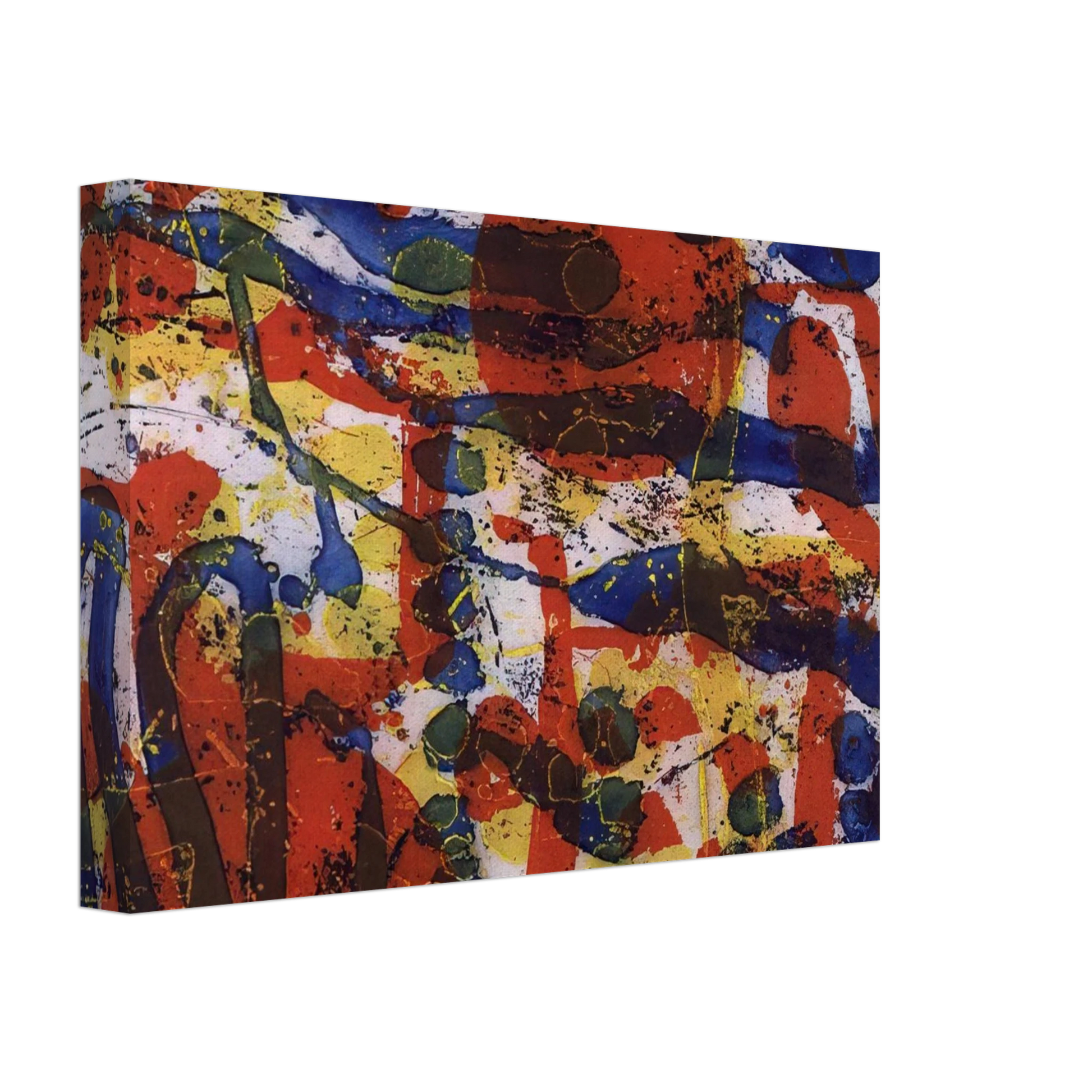 Patrick Heron - Untitled From The Brushwork Series - 1999 Canvas - 70x100 cm / 28x40 inches-canvas