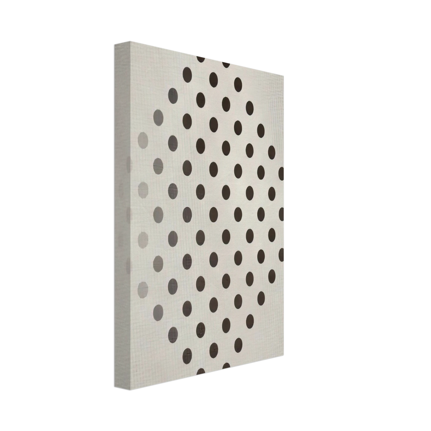 Bridget Riley - BLACK TO WHITE DISKS 1952 Canvas - 70x100 cm / 28x40 inches-canvas