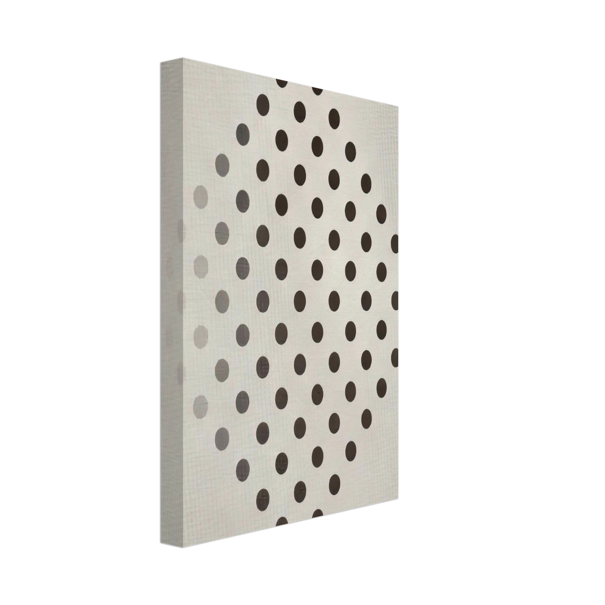 Bridget Riley - BLACK TO WHITE DISKS 1952 Canvas - 70x100 cm / 28x40 inches-canvas