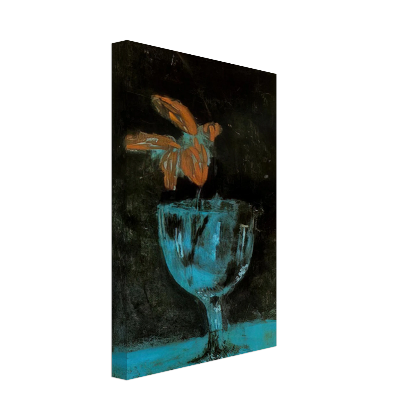 Pablo Picasso - A blue vase - 1903 Canvas - 40x60 cm / 16x24 inches-canvas