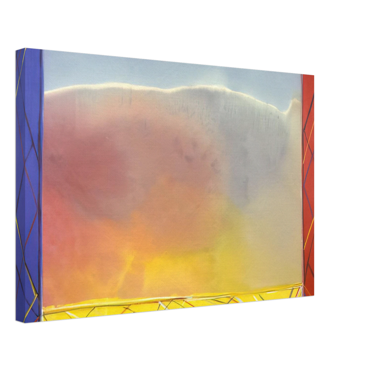 Ronnie Landfield - Winds Of Samoa - 1988 Canvas - 40x60 cm / 16x24 inches-canvas