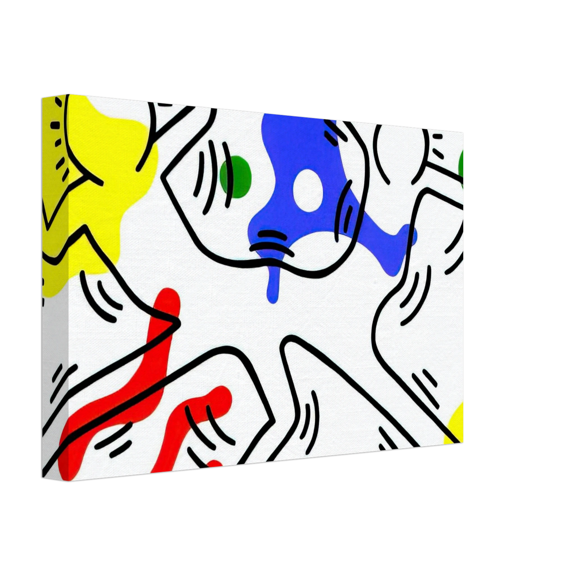 Keith Haring - UNTITLED 1986 Canvas - 40x60 cm / 16x24 inches-canvas