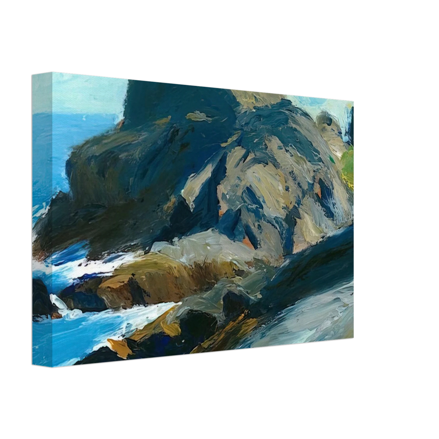 Edward Hopper - Rocky Shore Canvas - 40x60 cm / 16x24 inches-canvas