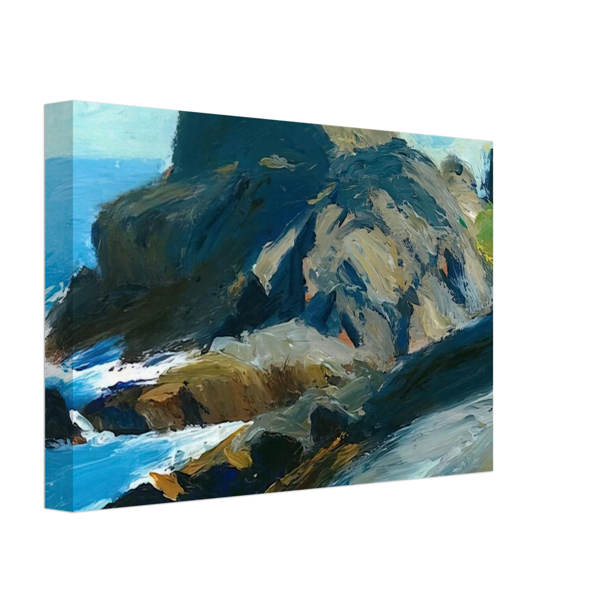 Edward Hopper - Rocky Shore Canvas - 40x60 cm / 16x24 inches-canvas