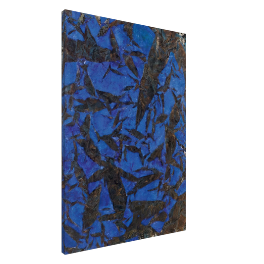 Simon Hantai - Mariale - Tachisme Canvas - 20x30 cm / 8x12 inches-canvas