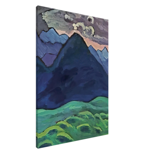 Gabriele Munter - BLAUER KEGELBERG 1930 Canvas - 20x30 cm / 8x12 inches-canvas