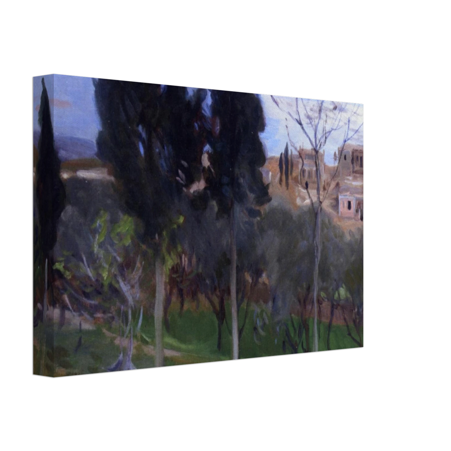 John Singer Sargent - Mediterranean Landscape Canvas - 70x100 cm / 28x40 inches-canvas