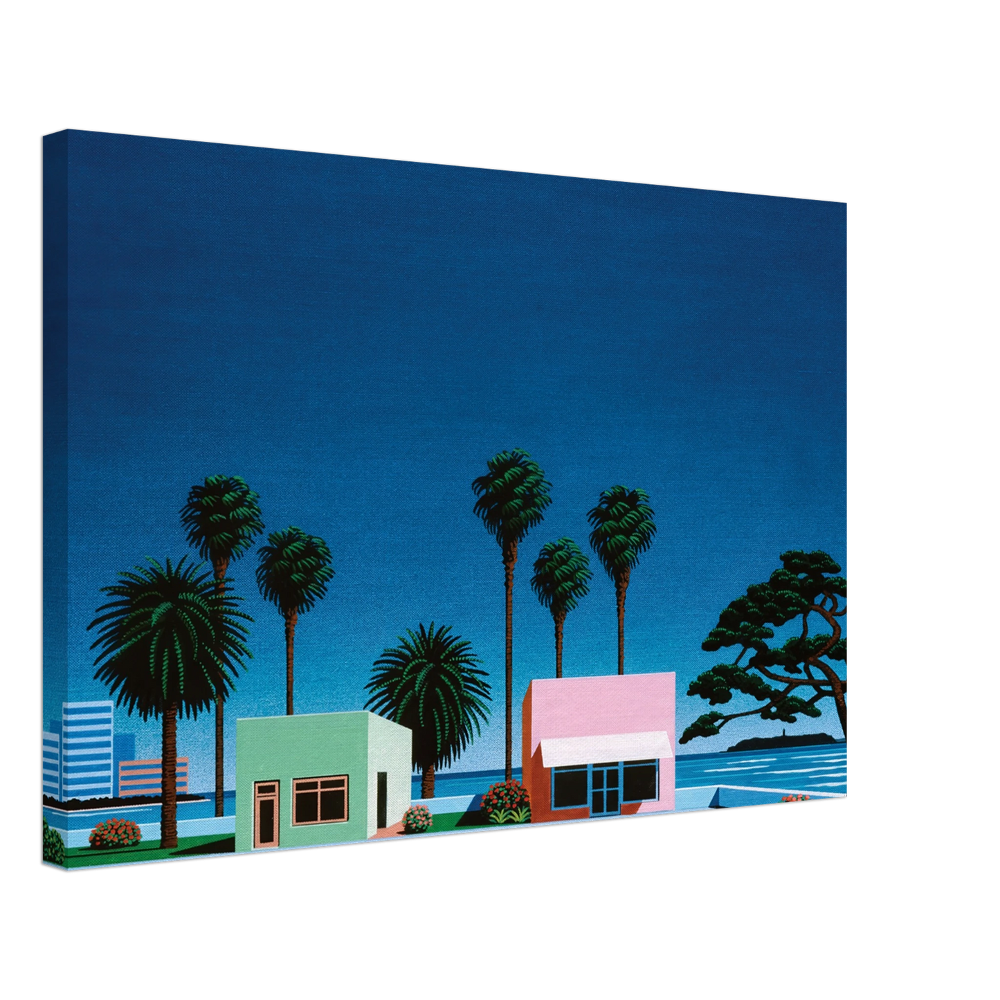 Hiroshi Nagai - Pacific Breeze Canvas - 70x100 cm / 28x40 inches-canvas