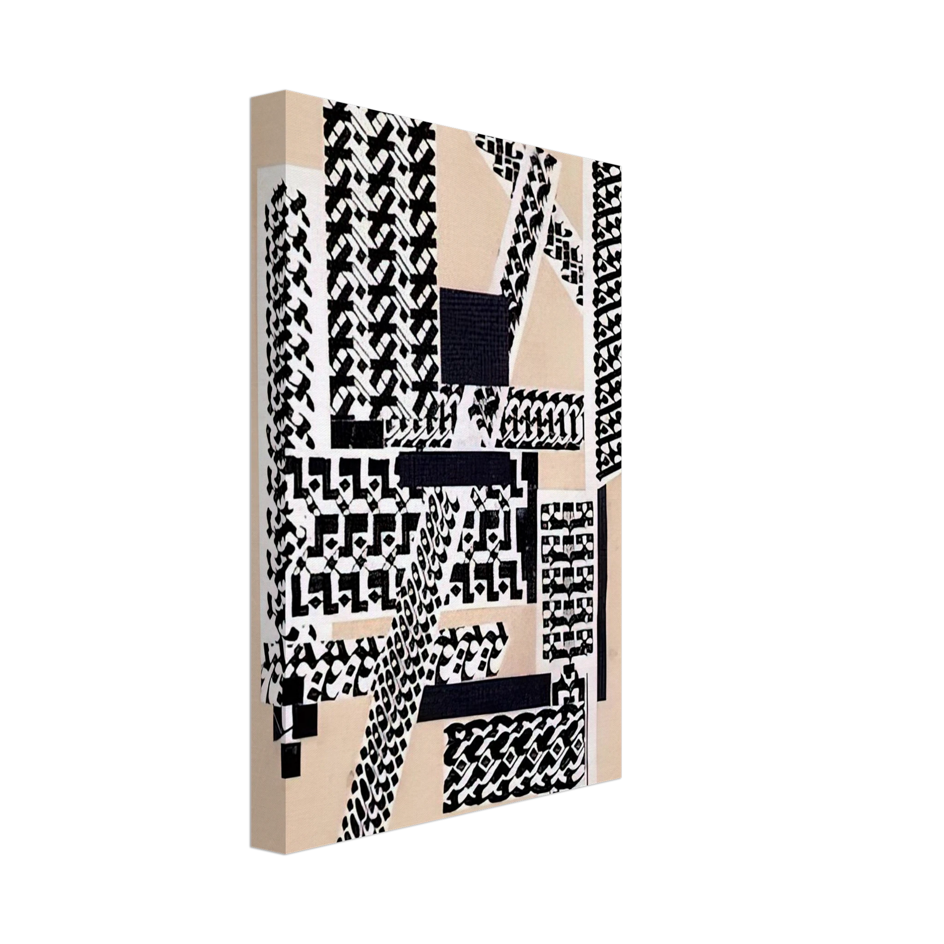 Hannah Hoch - REED PEN COLLAGE 1922 Canvas - 70x100 cm / 28x40 inches-canvas