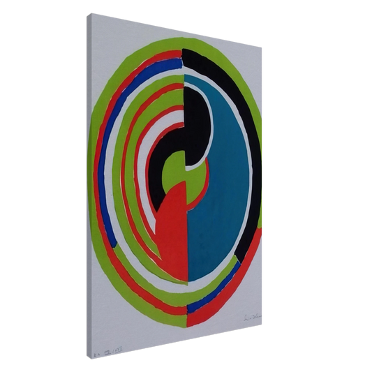 Sonia Delaunay - ABSTRACT SWIRL Canvas - 20x30 cm / 8x12 inches-canvas