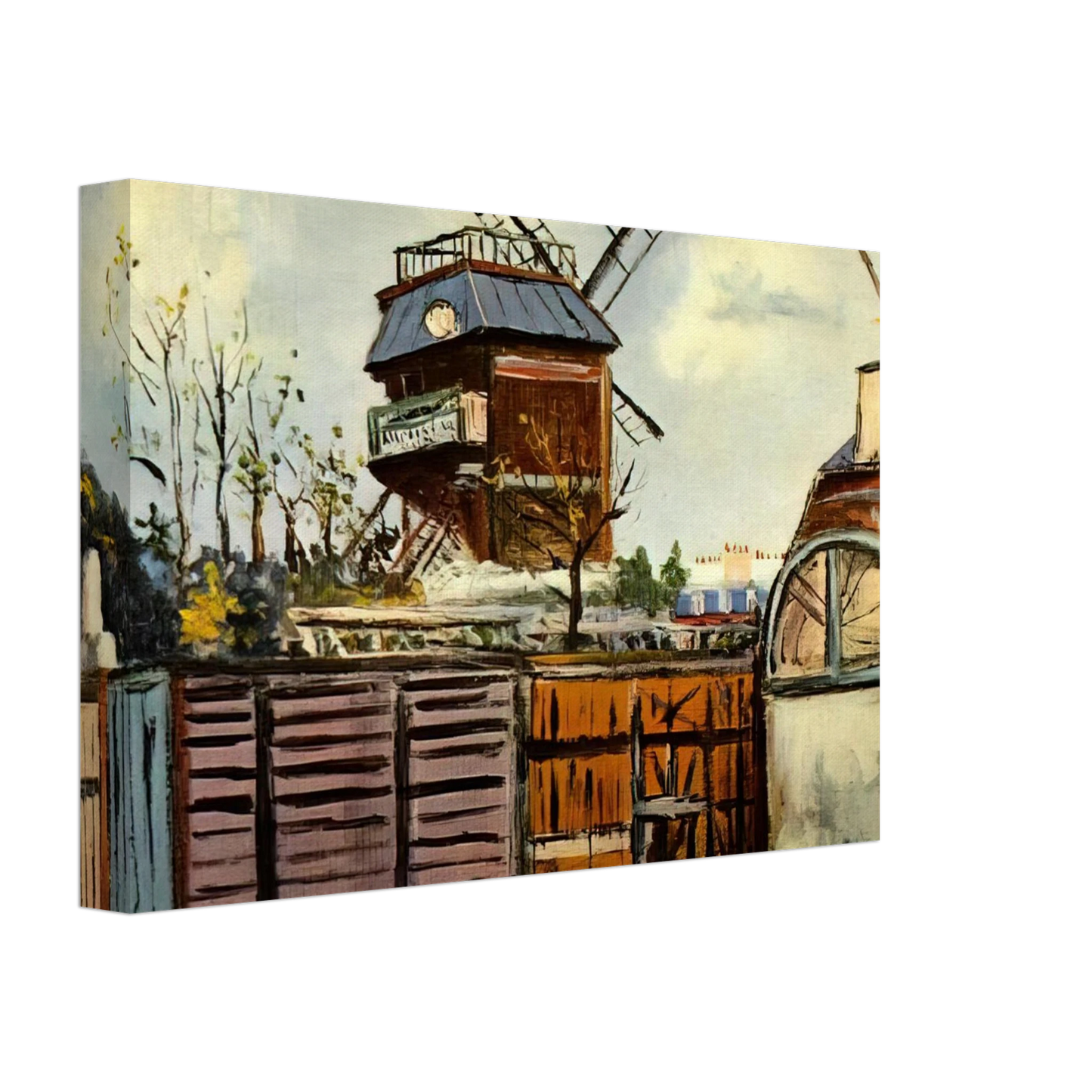 Maurice Utrillo - MOULIN DE LA GALETTE 6 Canvas - 70x100 cm / 28x40 inches-canvas
