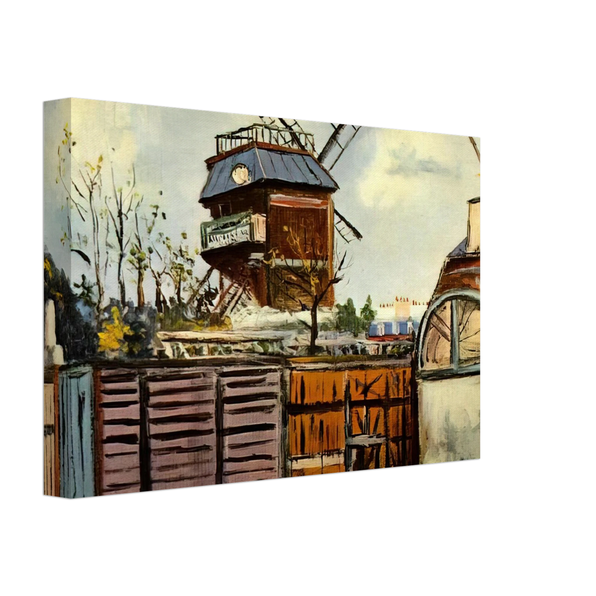 Maurice Utrillo - MOULIN DE LA GALETTE 6 Canvas - 70x100 cm / 28x40 inches-canvas