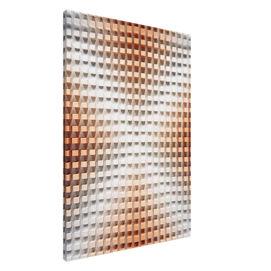 Dadamaino - Rilievo cromodinamico - Op Art Canvas - 20x30 cm / 8x12 inches-canvas