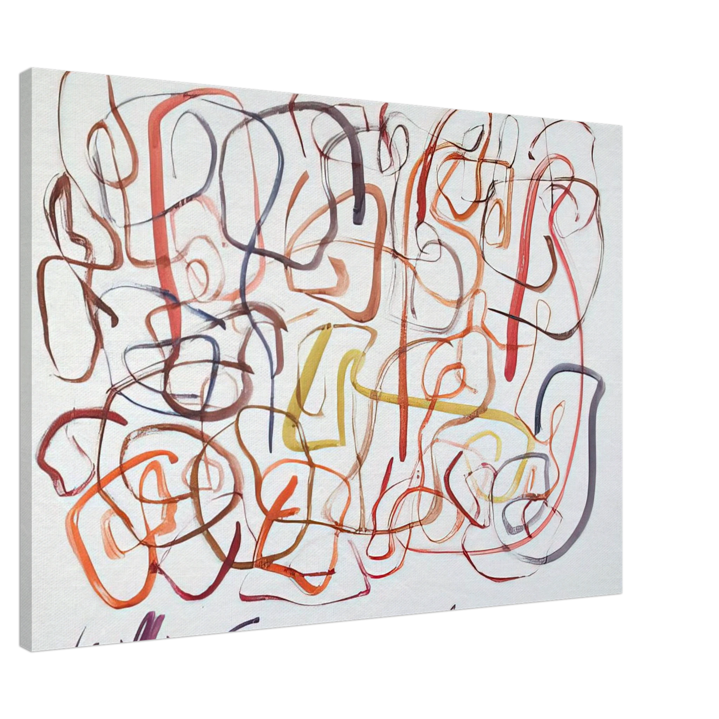 William Saroyan - #6 April 28, 1963 NYC - 1963 Canvas - 20x30 cm / 8x12 inches-canvas