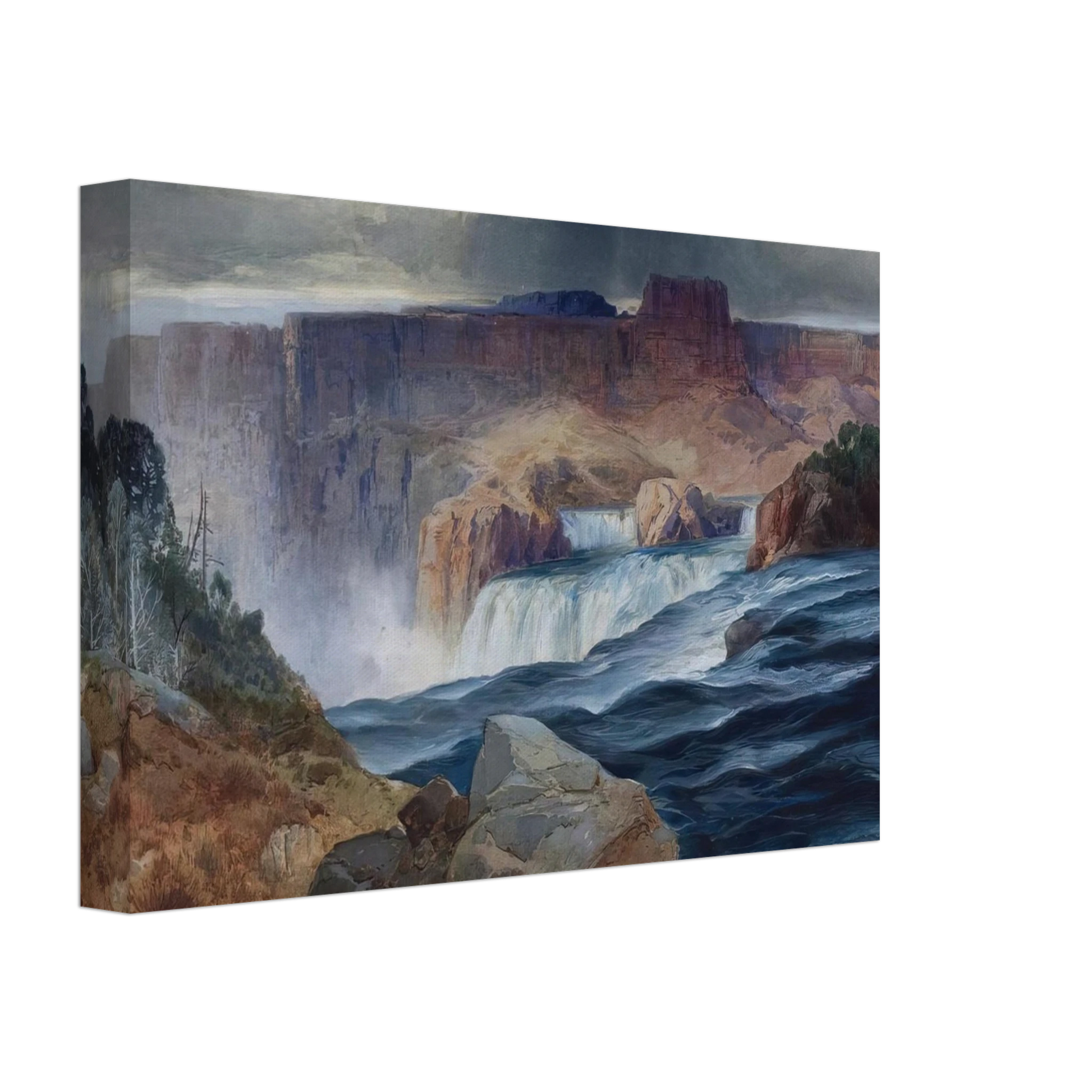 Thomas Moran - Shoshone Falls, Snake River, Idaho Canvas - 40x60 cm / 16x24 inches-canvas