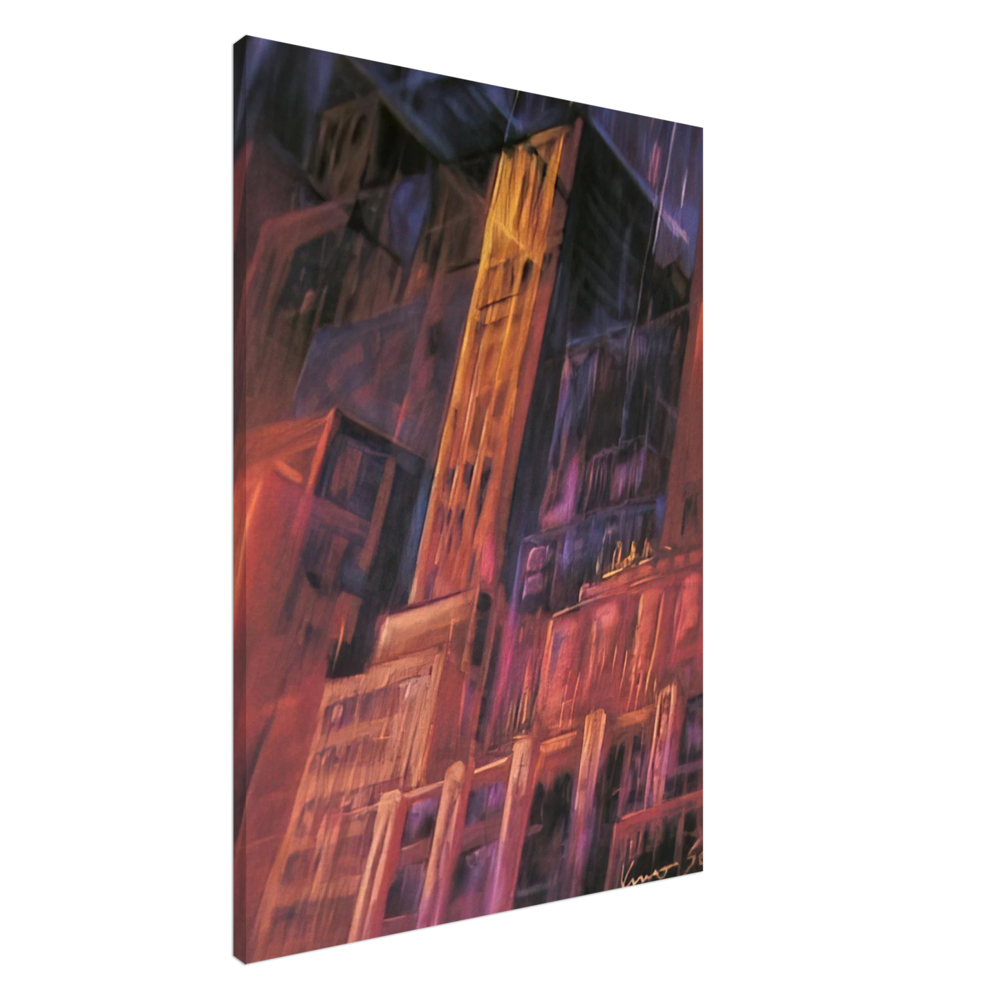 Konrad Zuse - Untitled - 1965 Canvas - 20x30 cm / 8x12 inches-canvas