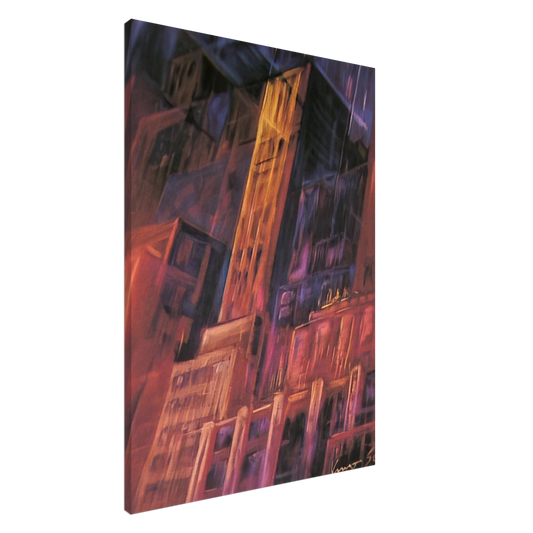 Konrad Zuse - Untitled - 1965 Canvas - 20x30 cm / 8x12 inches-canvas