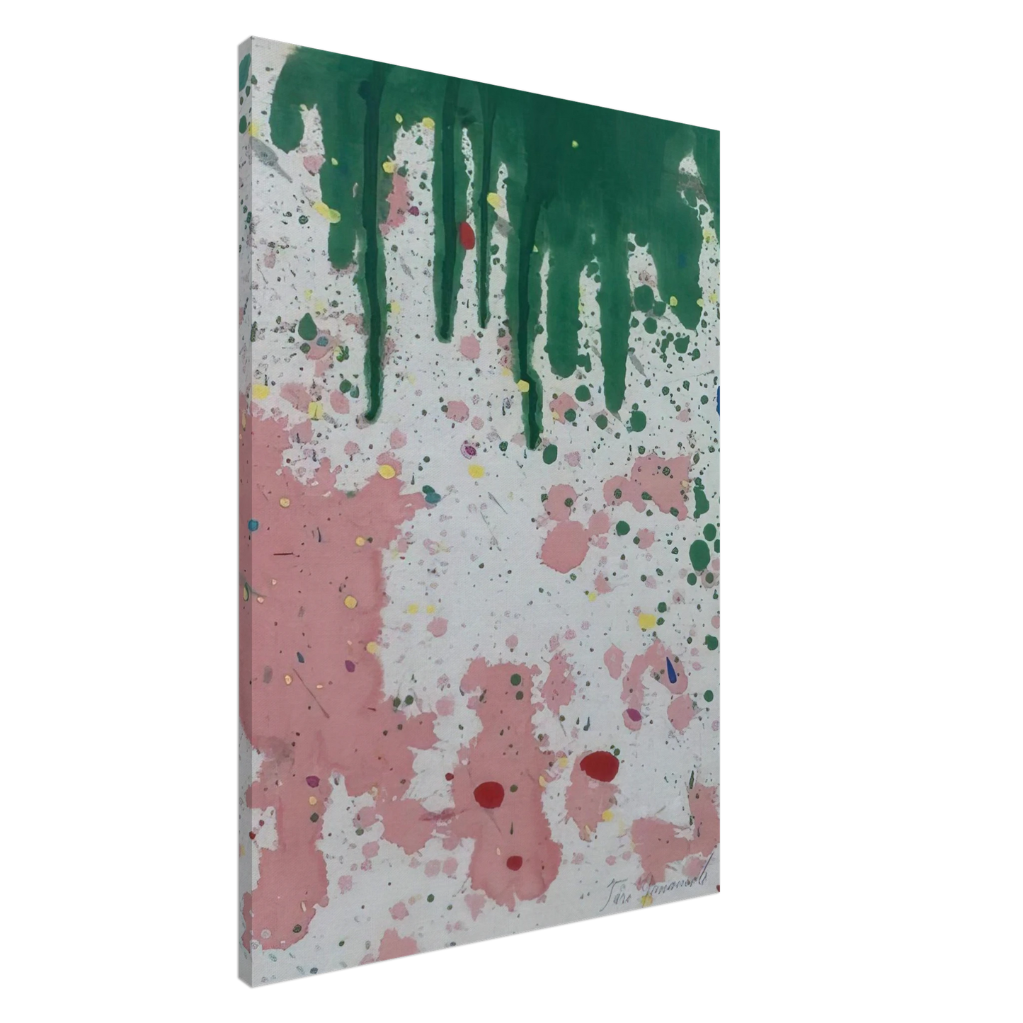 Taro Yamamoto - UNTITLED 1970 Canvas - 20x30 cm / 8x12 inches-canvas