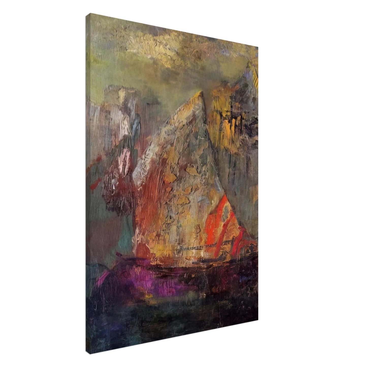 Odilon Redon - A BOAT 1 Canvas - 20x30 cm / 8x12 inches-canvas