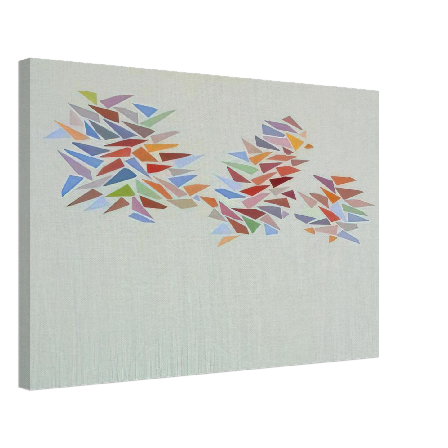 Robert Goodnough - Bright Colors on Pale Green - 1976 Canvas - 40x60 cm / 16x24 inches-canvas