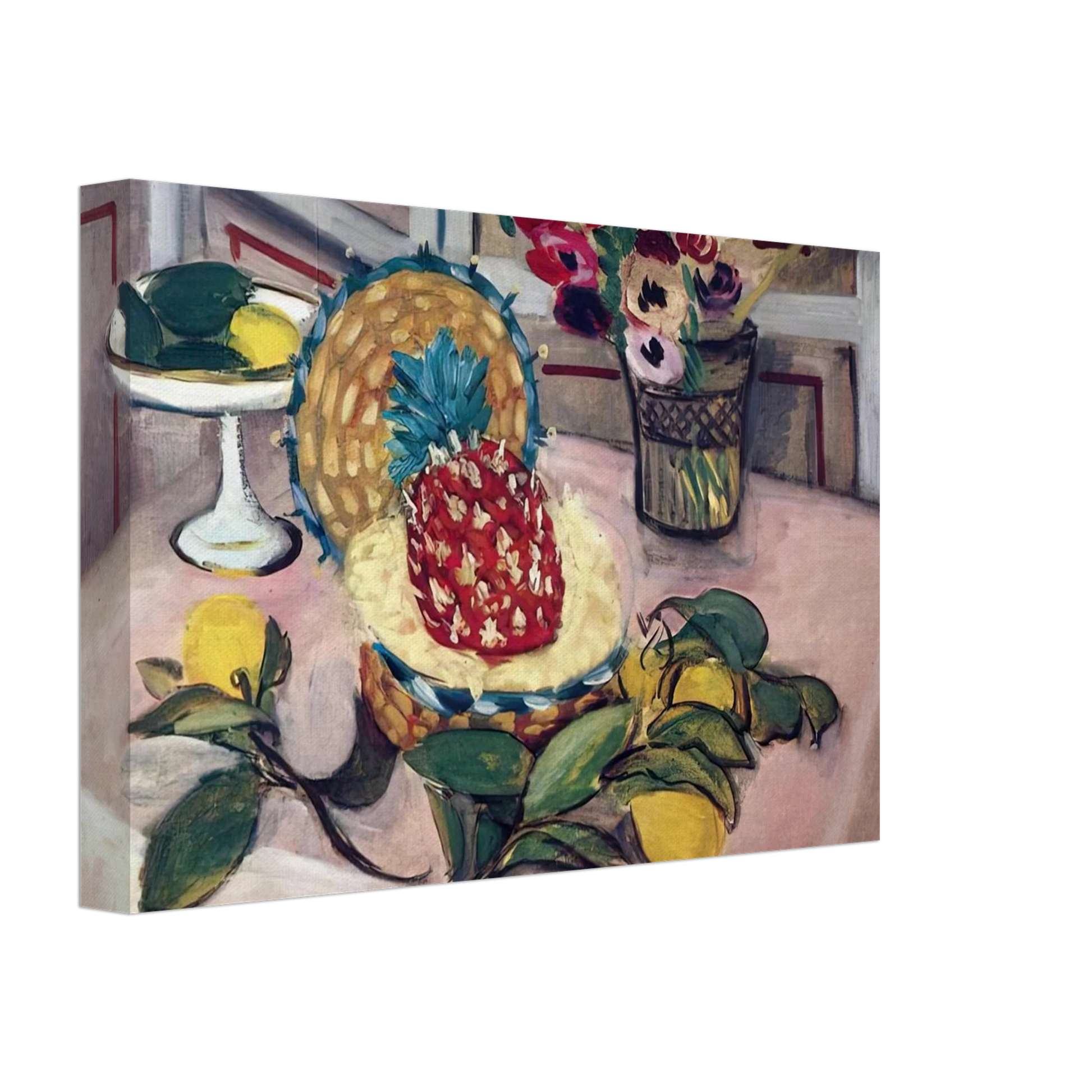 Henri Matisse - STILL LIFE WITH PINEAPPLES 1 Canvas - 40x60 cm / 16x24 inches-canvas