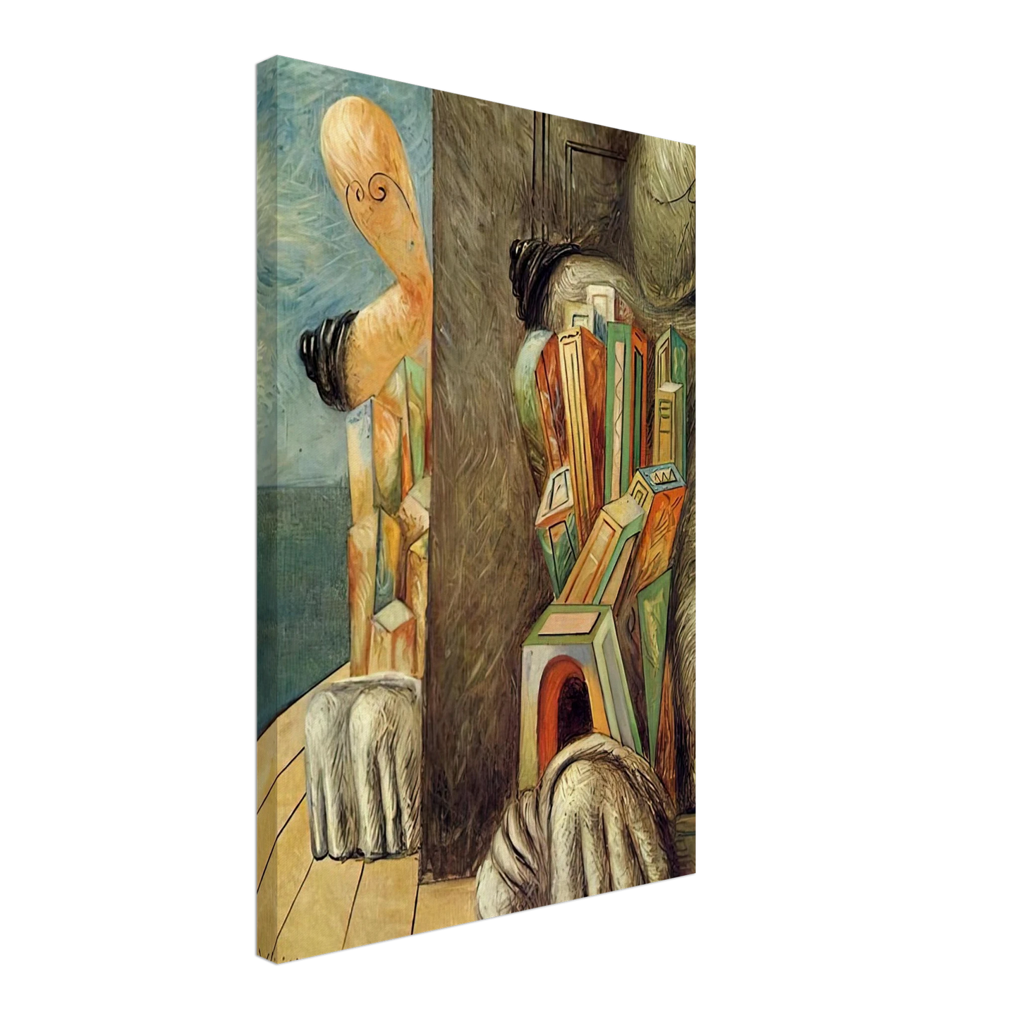 Giorgio de Chirico - ARCHAEOLOGISTS 1926 Canvas - 70x100 cm / 28x40 inches-canvas