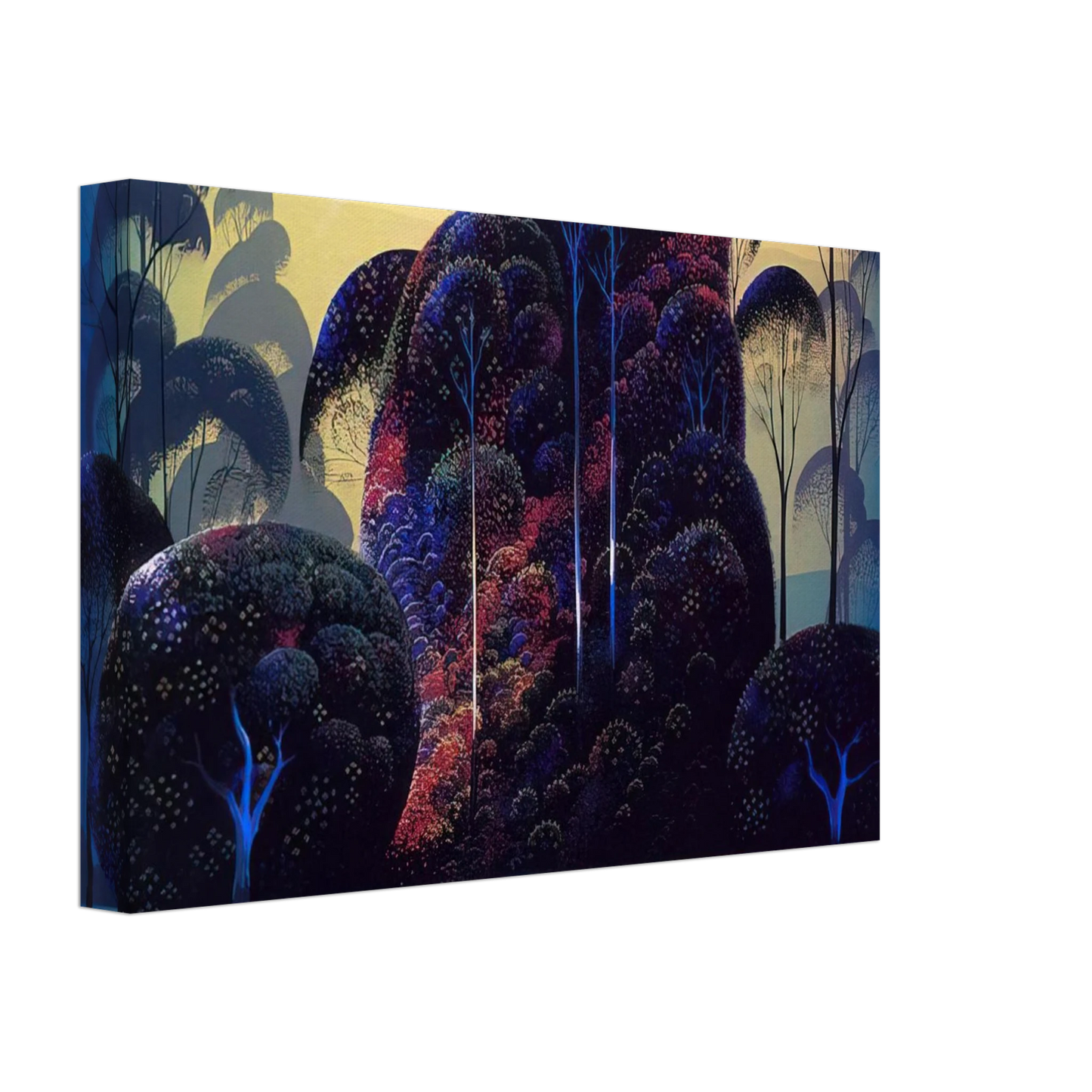 Eyvind Earle - Mendocino Canvas - 70x100 cm / 28x40 inches-canvas