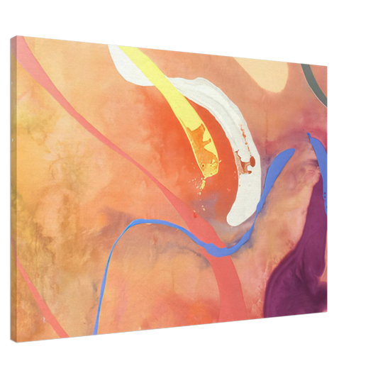 Ronnie Landfield - For Becky - 1969 Canvas - 20x30 cm / 8x12 inches-canvas