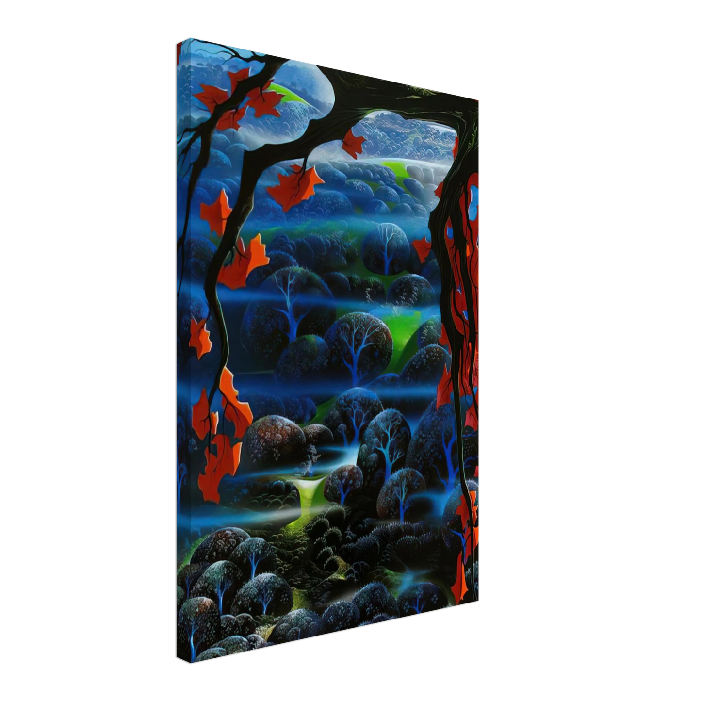 Eyvind Earle - Valley of Dreams Canvas - 40x60 cm / 16x24 inches-canvas